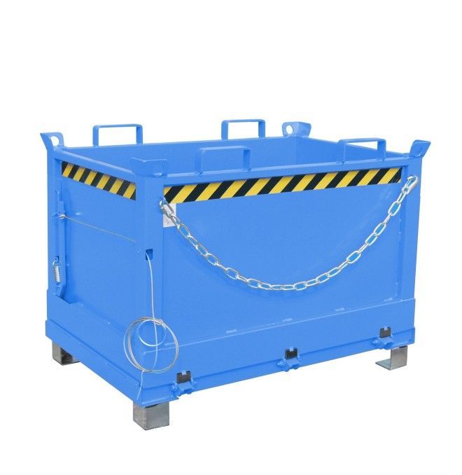 Tilting Container--Container with Drop Away base, painted, light blue