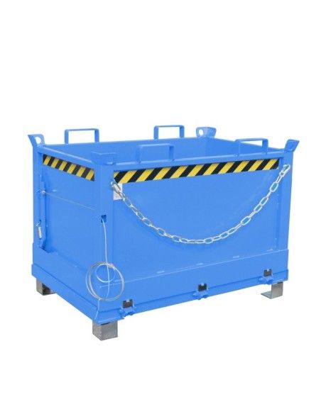 Tilting Container--Container with Drop Away base, painted, light blue