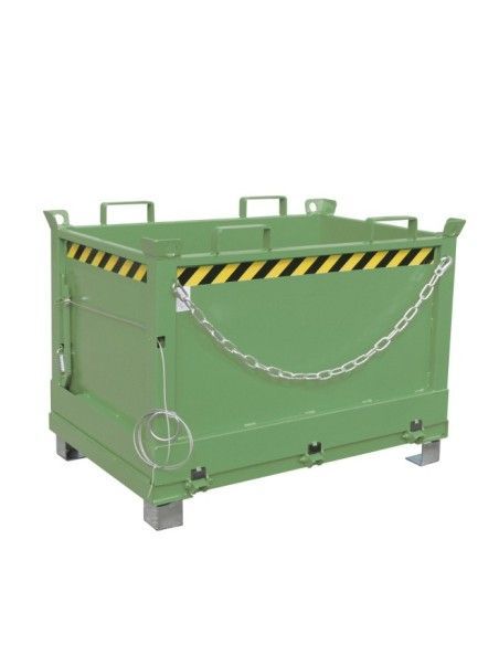 Contenitore Ribaltabile--Contenitore con goccia Base, verniciato, verde