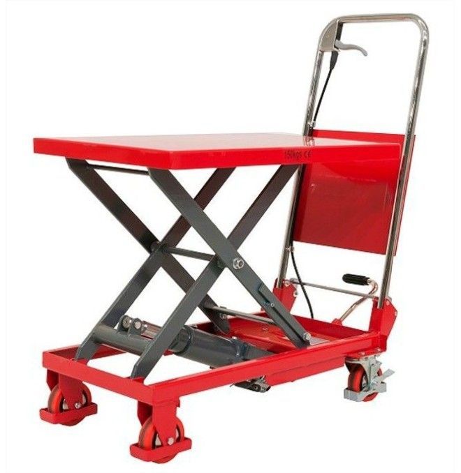 Mesas manuais..-Mesa elevatória manual 150kg para 720mm