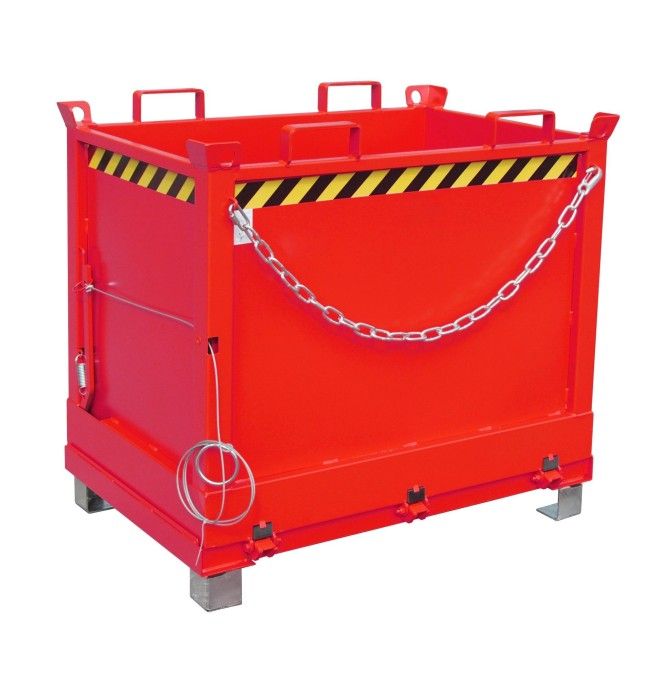 Tilting Container--Container with Drop Away base, painted, Red fire