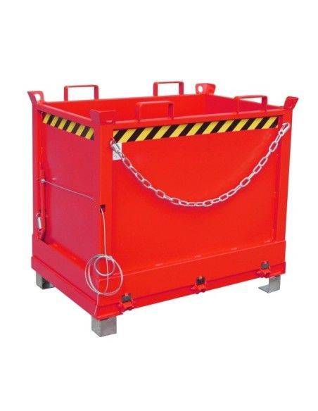Tilting Container--Container with Drop Away base, painted, Red fire