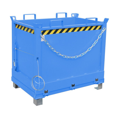 Tolvas--Contenedor con base Drop Away, pintado, azul claro