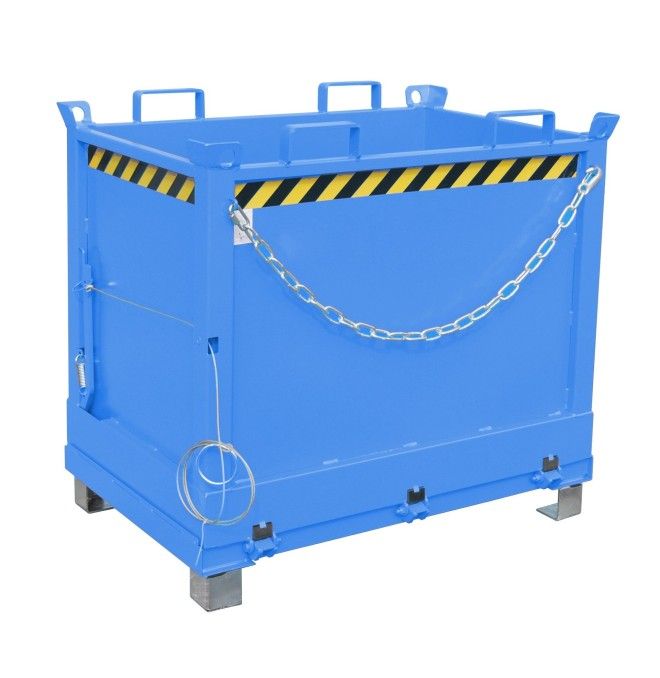 Kippbehälter--Container mit Tropfen Away-Basis, lackiert, hellblau