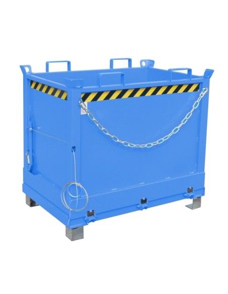 Tilting Container--Container with Drop Away base, painted, light blue