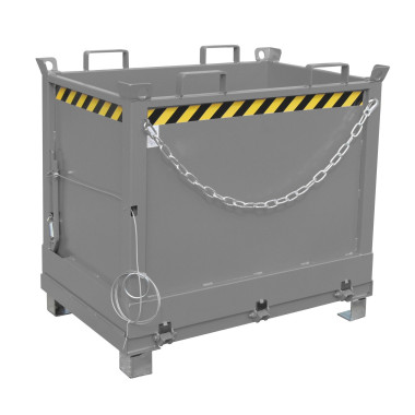 Contenitore Ribaltabile--Contenitore con goccia Base di passaggio, dipinto, topo grigio