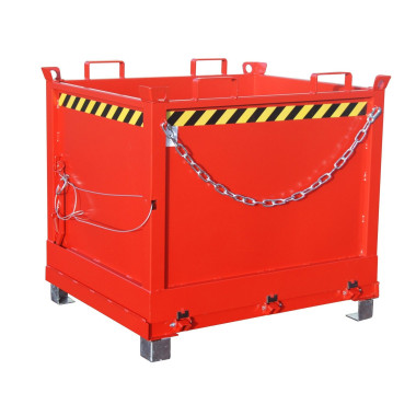 Recipiente Inclinável--Recipiente com gota Fora base, pintado, fogo vermelho