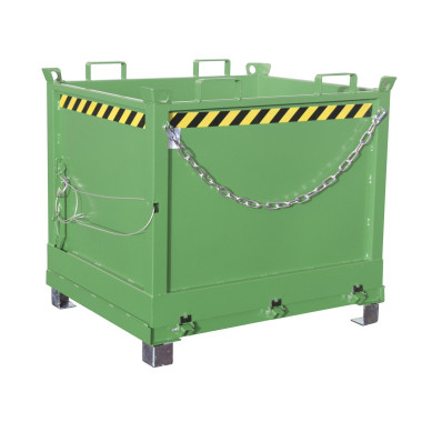 Contenitore Ribaltabile--Contenitore con goccia Base, verniciato, verde