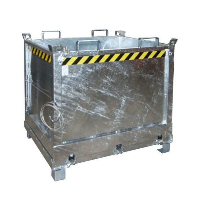 Contenedor con base Drop Away, galvanizado en caliente
