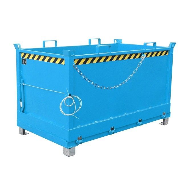 Tilting Container--Container with Drop Away base, painted, light blue