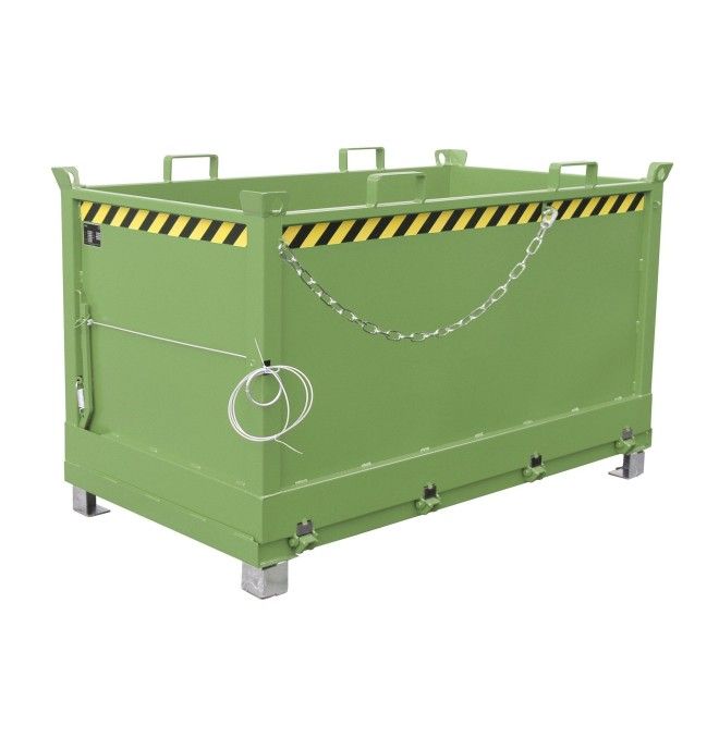 Contenitore Ribaltabile--Contenitore con Goccia Away Base, verniciato, verde