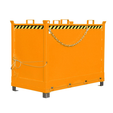 Bacs Basculants--Conteneur avec Drop Away base, peint, jaune orange