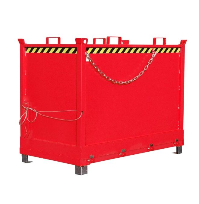 Tilting Container--Container with Drop Away base, painted, Red fire