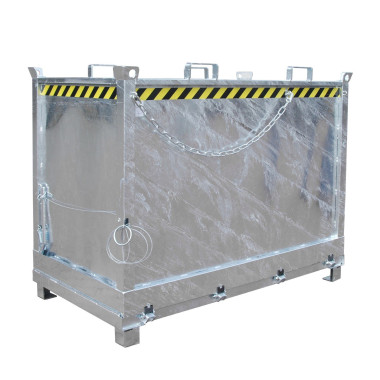 Recipiente Inclinável--Recipiente com gota Base de vias, galvanizado a quente