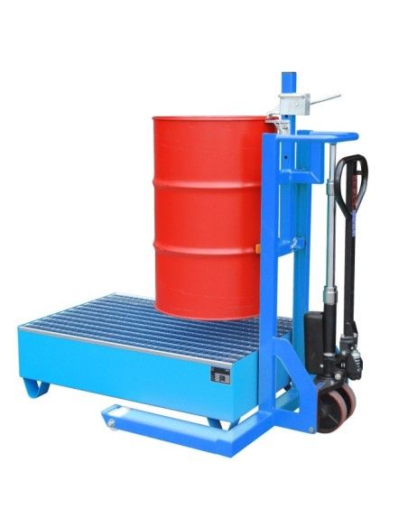 Special stackers-Tymbia-stacker Elevator of drums with rollers 300kg
