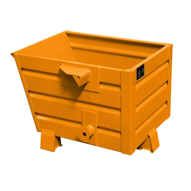 Recipiente Inclinável-- capacidade de carga empilhável de 0.3m3 e 500kg, Amarelo de laranja 2