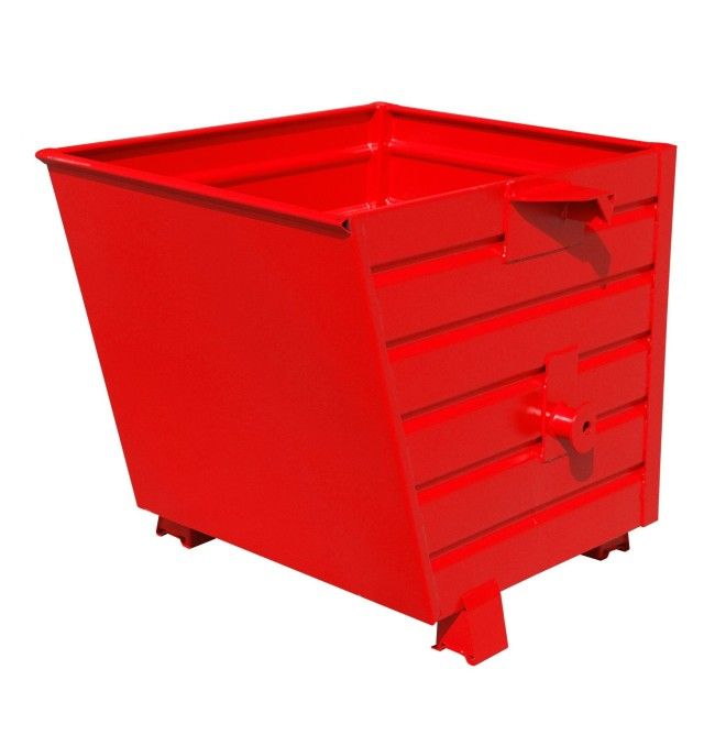 Tolvas--Volquete apilable, pintado, Rojo fuego