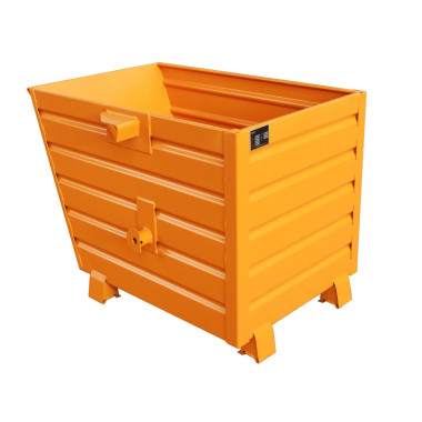 Tolvas--Volquete apilable, pintado, Amarillo naranja