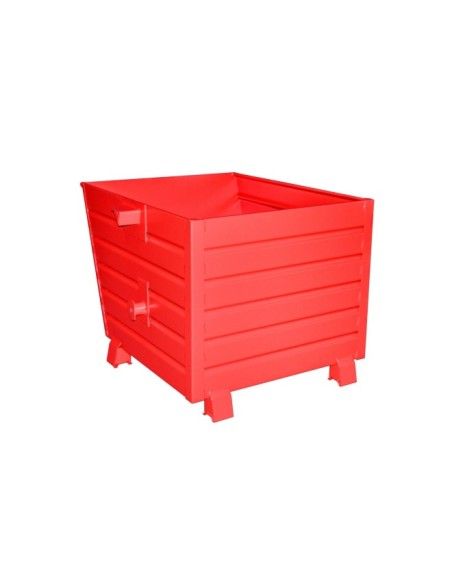 Tolvas--Volquete apilable, pintado, Rojo fuego