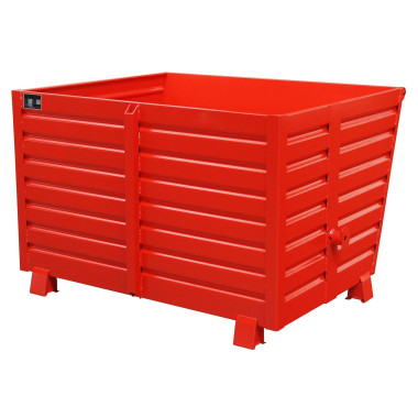 Tilting Container--pilable fly, painted, Red fire
