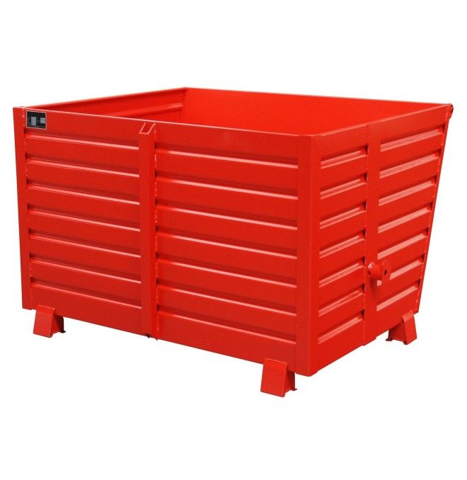 Bacs Basculants--pilable mouche, peint, Feu rouge