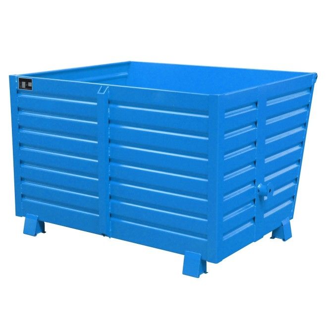 Bacs Basculants-- empilable, peint, bleu clair