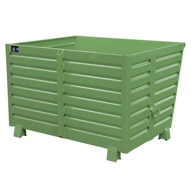 Bacs Basculants-- empilable, peint, soie verte