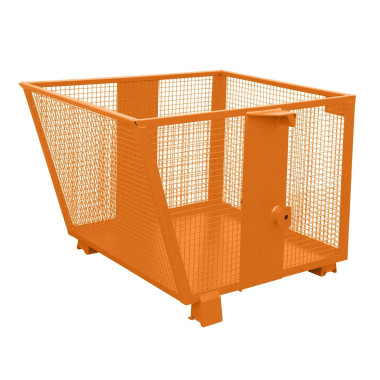 Recipiente Inclinável--Recipiente capacidade de 500 kg, Laranja amarela