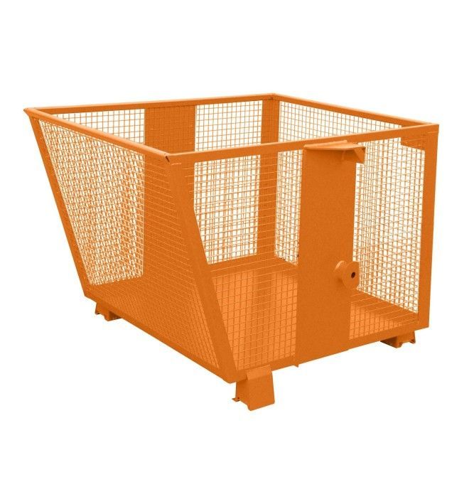 Contenitore Ribaltabile--Contenitore 500kg di capacità, Arancione giallo