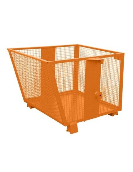 Tilting Container--Container 500kg capacity, Orange yellow