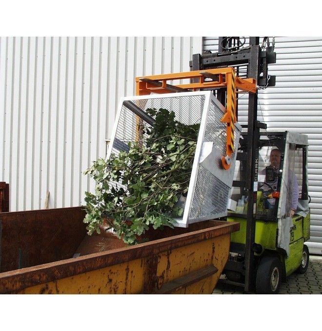 Contenitore Ribaltabile--Contenitore 500kg di capacità, Arancione giallo