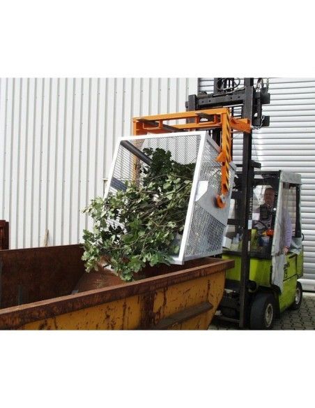 Contenitore Ribaltabile--Contenitore 500kg di capacità, Arancione giallo