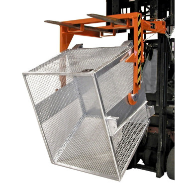 Tilting Container--Recipient sluggish, hot galvanized