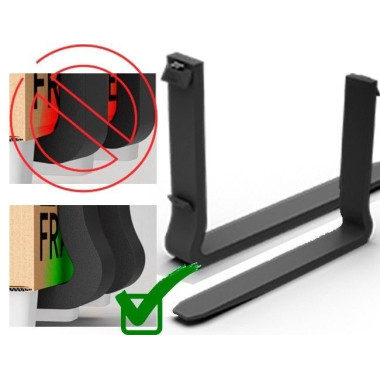 Forcelle e Loro Accessori-Horquillas con tacco osseo che non danneggia la merce