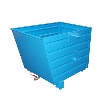 Bacs Basculants-- jetons empilables, peints, bleu clair