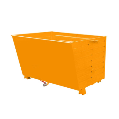Tolvas--Volquete apilable de virutas, pintado, Amarillo naranja