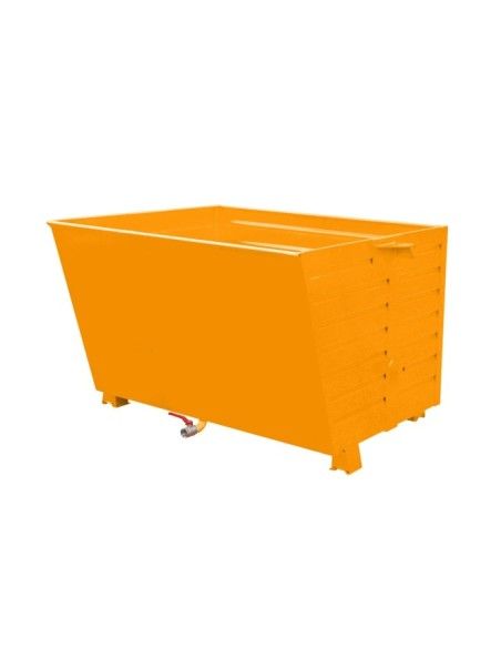 Tolvas--Volquete apilable de virutas, pintado, Amarillo naranja