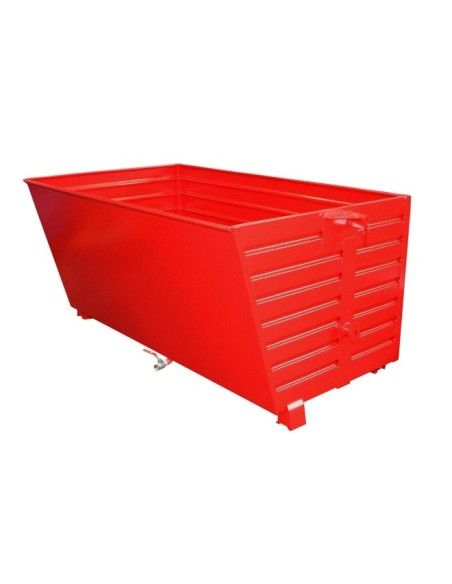 Tilting Container-- stackable chips, painted, Red fire