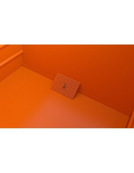 Bacs Basculants-- jetons empilables, peints, jaune orangé