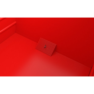 Tilting Container-- stackable chips, painted, Red fire 2