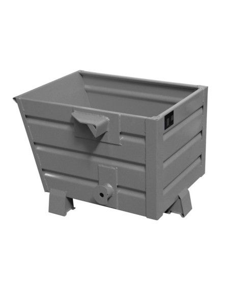 Recipiente Inclinável-- fichas empilháveis, pintado, mouse cinza