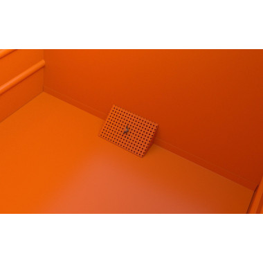 Volquete apilable de virutas, pintado, Amarillo naranja 2