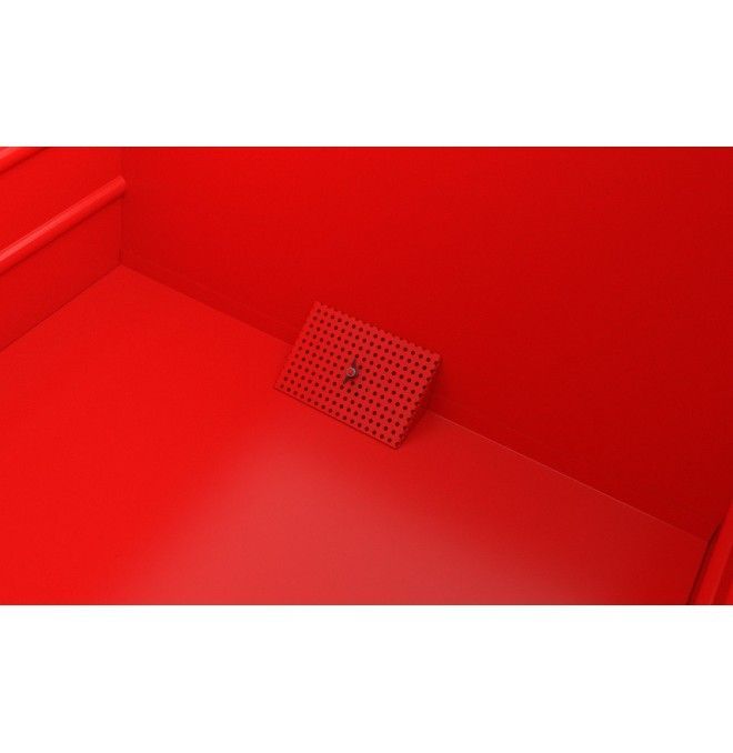Bacs Basculants-- jetons empilables, peints, Feu rouge