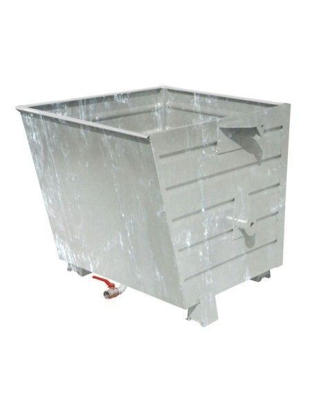 Recipiente Inclinável-- Empilhador de balde, galvanizado a quente