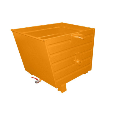 Bacs Basculants-- jetons empilables, peints, jaune orangé