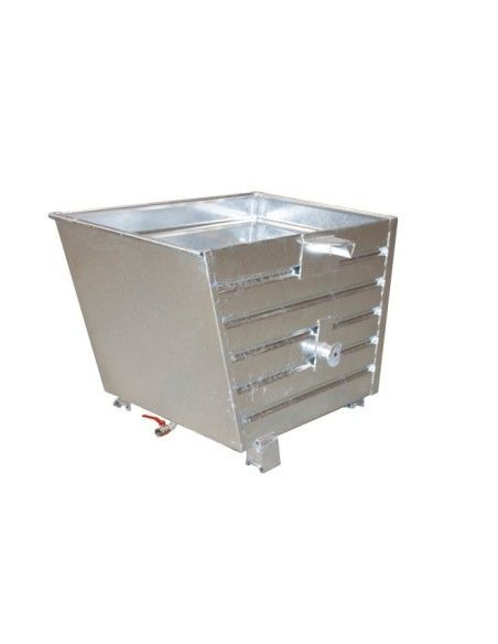 Recipiente Inclinável-- Empilhador de balde, galvanizado a quente