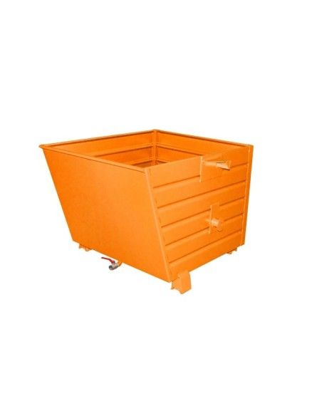 Tilting Container-- stackable chips, painted, orange yellow