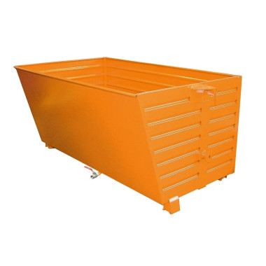 Tilting Container-- stackable chips, painted, orange yellow
