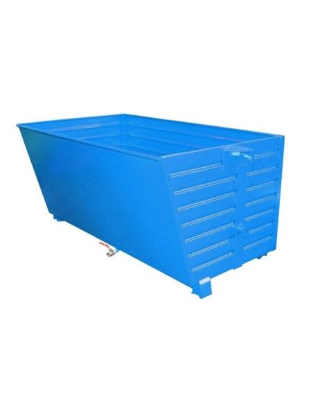 Bacs Basculants-- jetons empilables, peints, bleu clair