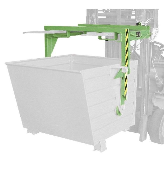 Bacs Basculants--Travelling pour empilable, peint, vert